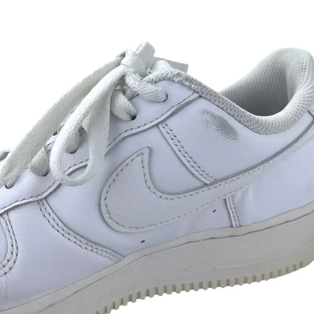 Nike Air Force 1 Women's White Leather Low Top Lace Up Athletic Sneakers Shoes 8